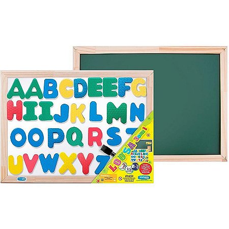 Lousa Infantil 3x1 Abc Magnética 60x40cm