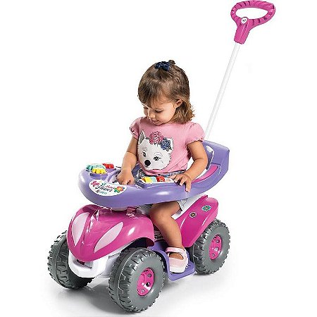 Veículo Para Bebê Super Flower Feminino Completo