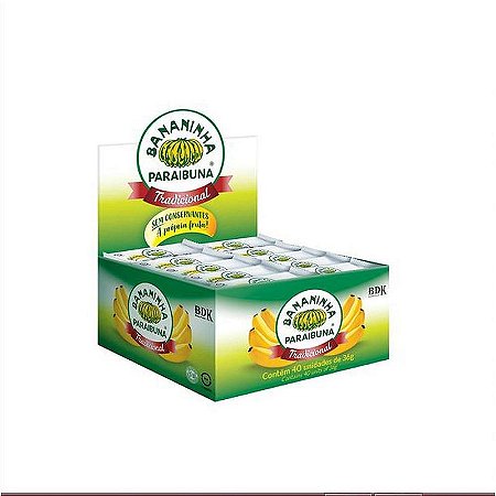 Doce Bananinha Tradicional 36g - Pacote Com 40