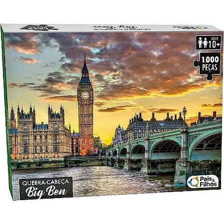 Quebra-cabeça Cartonado Big Ben 1000 Peças