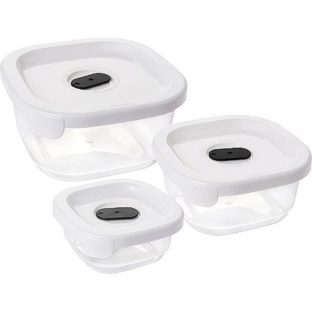 Pote Plástico Conj. 3 Potes Encaixáveis C/va Kit (7899808822357)