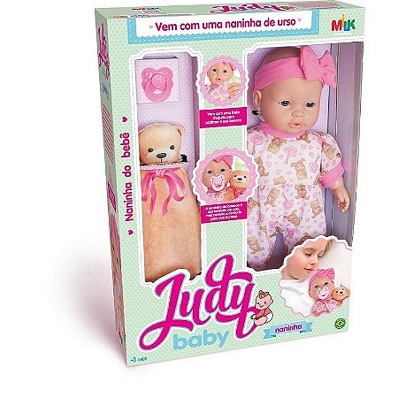 Boneca Judy Baby Naninha 34cm