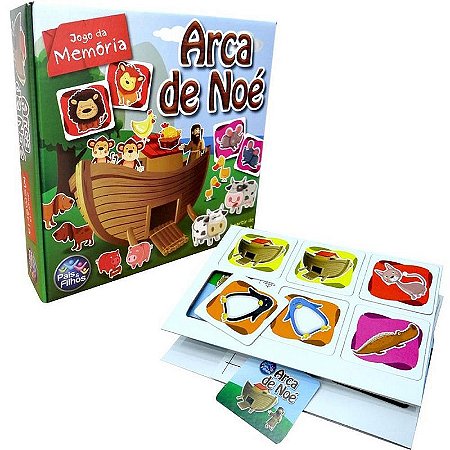 Jogo Da Memória Arca De Noé 40 Peças