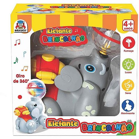 Elefante Brincalhão Com Luzes E Som Brinquedo Para Bebê