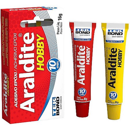 Cola De Alta Resistência Araldite Hobby 16g - Caixa Com 6
