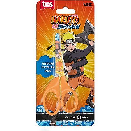 Tesoura Escolar Decorada Naruto 13cm