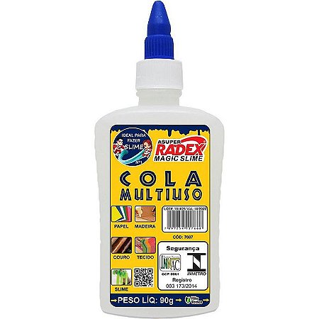 Slime Cola Transparente 90g Caixa Com 12 Unidades
