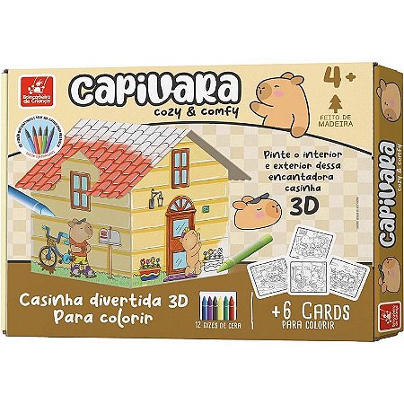 Brinquedo Para Colorir Capivara Casinha
