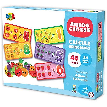 Brinquedo Educativo Calcule Brincando - 48 Peças