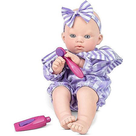Boneca Babies Banho E Sonho 35cm Com Acessórios De Higiene Bucal
