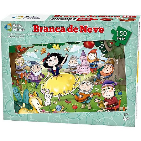 Quebra-cabeça Cartonado Branca De Neve 150 Peças