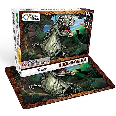 Quebra-cabeça Cartonado T-rex Premium 150 Peças