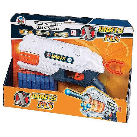 Lançador X Darts Plástico Com 16 Dardos