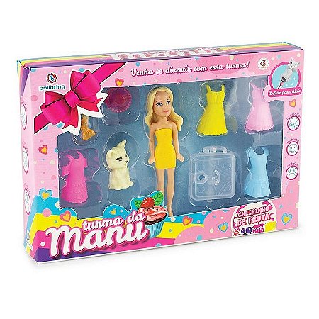 Boneca Turma Da Manu Com Acessórios (s)