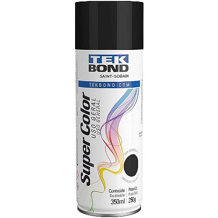 Tinta Spray Preto Brilhante 350ml/250g