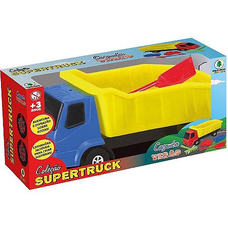 Caminhão Super Truck Caçamba Verão Com Rastelo, Pá E Forminhas