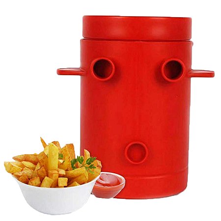 Fatiador Batata Fritas Microondas Cortador 2 Em 1