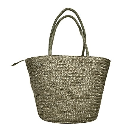 Bolsa Grande Artesanal Ombro  Grande Cor:verde Escuro