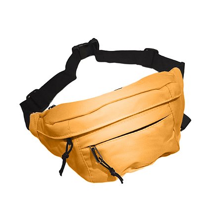 Pochete Bolsa Grande Transversal Ajustável Cor:laranja
