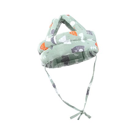 Capacete Protetor Infantil Segurança Ajustável Cor:verde