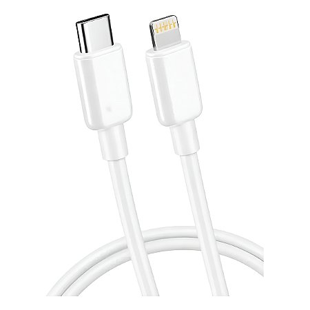 Cabo Carregador Usb Tipo C Lightning Branco