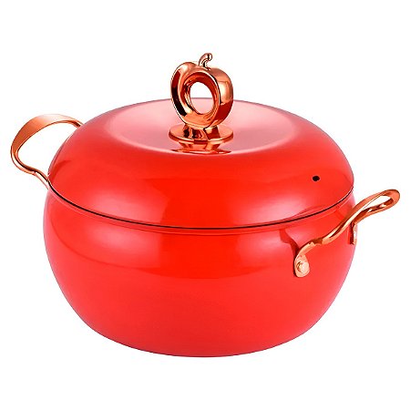 Panela Antiaderente Cozinha Formato Maçã Cor:vermelho