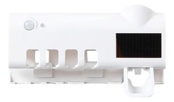 Suporte Dispenser De Pasta De Dente Com Esterelizador Uv