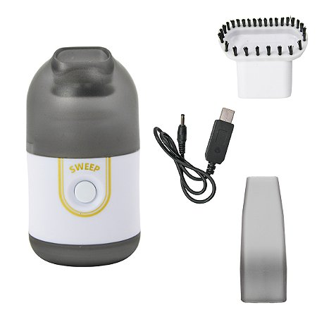 Mini Aspirador De Po Portatil Usb  Recarregavel Cor:branco