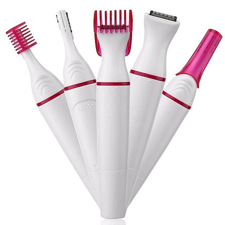 Mini Depilador Eletrico Portatil Depilação Feminina 4 Em 1