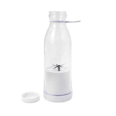 Mini Liquidificador Portatil Garrafa Shake Cor:branco