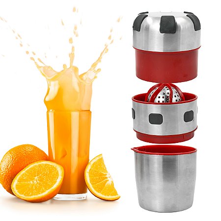 Espremedor Amassador Cortador De Frutas Verduras Aço Inox