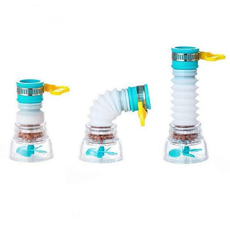 Bico Para Torneira Arejador Com Filtro Cozinha Cor:azul