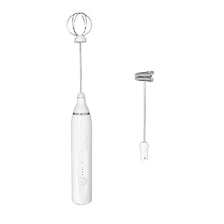 Misturador De Bebidas Mini Batedeira Eletrico Usb 2em1
