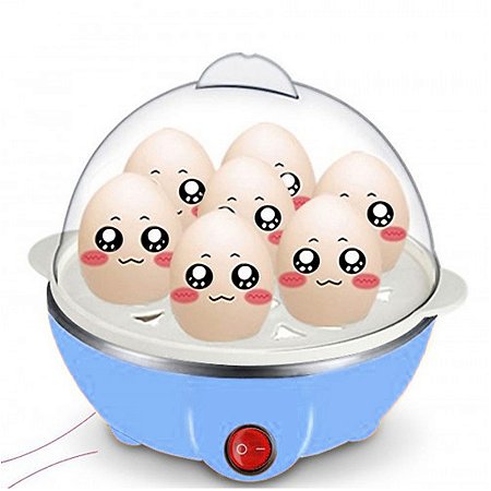 Cozedor Eletrico A Vapor Ovos Egg Cooker Cor:azul