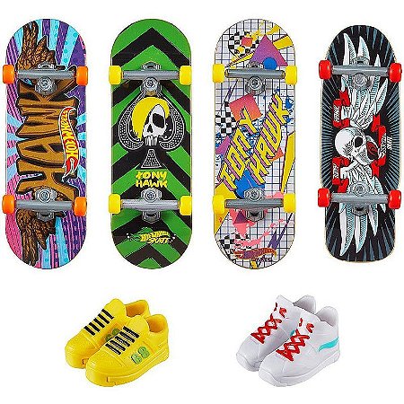 Hot Wheels Skate + Tênis 4-pack Sortido