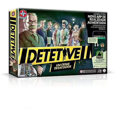 Jogo De Tabuleiro Detetive -  A Partir De 8anos