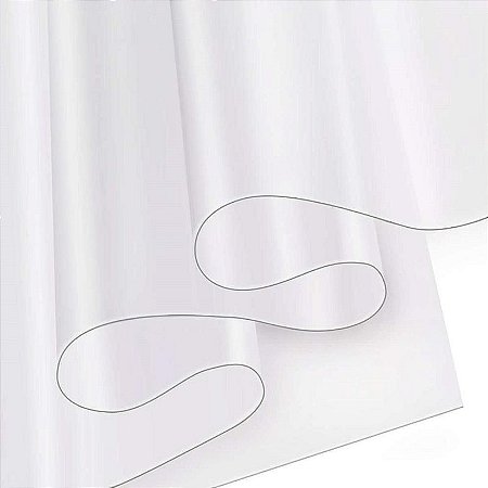 Plástico Transparente Cristal 0,20mm Forte 1,40m X 50m Com Papel