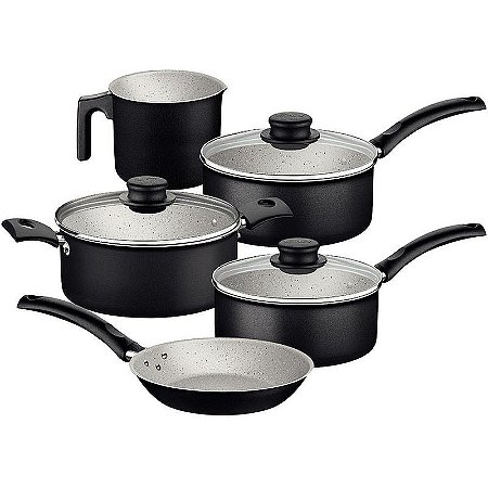 Jogo De Panelas Turim 5pcs Antiderente