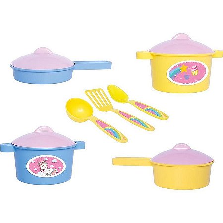 Brincando De Casinha Unika Panelinhas - Jogo De Panelas