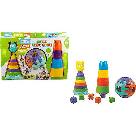 Brinquedo Educativo Mega Kit Com 9 Peças