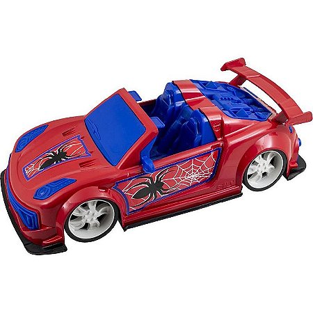 Carrinho Aranha Vermelho E Azul 37,5x17x11cm Infantil