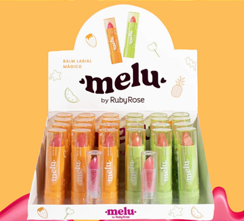 BALM LABIAL FRUIT LIPS - MELU - RUBY ROSE