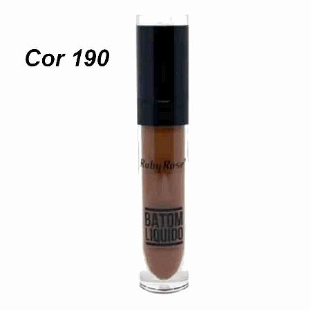 Batom Líquido Matte Ruby Rose - COR 190