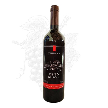 Vinho Tinto Suave VINDIMA - garrafa 750 ml