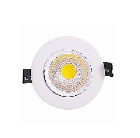 Spot LED COB Embutir Redondo Direcionável Branco Frio 6000k - Sua de LED Internet