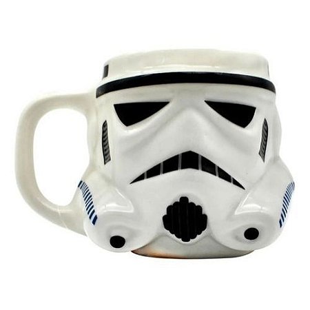Caneca Geek Formato 3d Disney Star Wars Stormtrooper 500ml