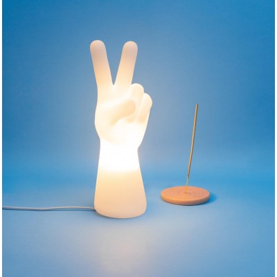 Luminária Mão Paz e Amor