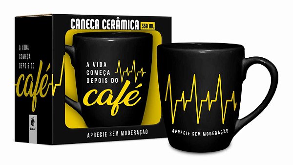 Caneca de Porcelana - A vida  Começa Depois do Café