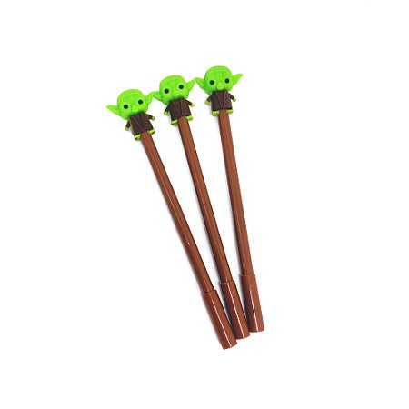 Caneta Divertida - Yoda Marron