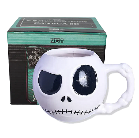 Caneca Formato 3D - Jack Skellington